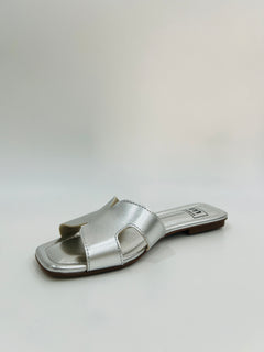 Silver Flat Woman Sandal