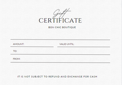 Bon Chic Boutique Gift Card