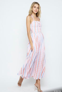 Striped  Maxi Dress for Woman