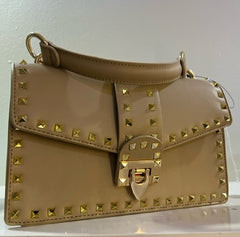 Gold Studded Handbag