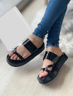 Black Casual Sandals