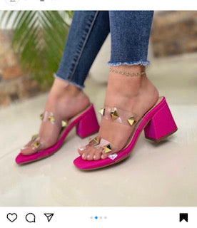 Fuchsia Plataform Sandals