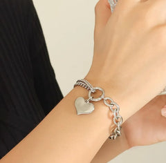 Fashion Heart Shape Titanium Steel Bracelets